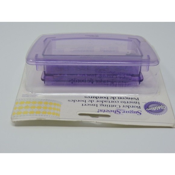 Wilton Sugar Sheets Border Cutting Insert Flower Chain Discontinued Cake Decor - Picture 5 of 6